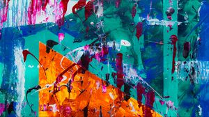 Preview wallpaper paint, canvas, colorful, abstraction, art