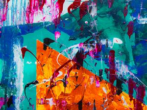 Preview wallpaper paint, canvas, colorful, abstraction, art