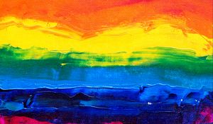 Preview wallpaper paint, canvas, rainbow, stripes, lines, bright