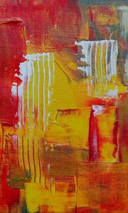 Preview wallpaper paint, canvas, red, yellow, lines