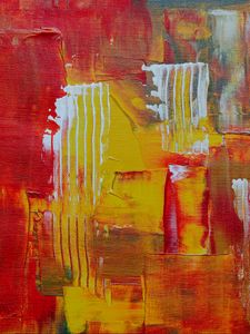 Preview wallpaper paint, canvas, red, yellow, lines