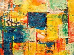 Preview wallpaper paint, canvas, spots, stains, colorful