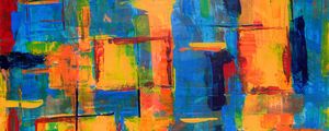 Preview wallpaper paint, canvas, stains, multicolored