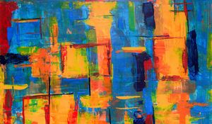 Preview wallpaper paint, canvas, stains, multicolored