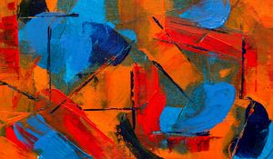Preview wallpaper paint, canvas, stains, lines, stripes, colorful