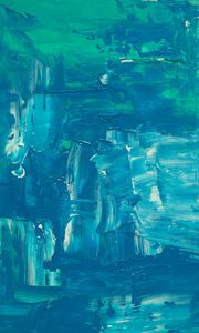 Preview wallpaper paint, canvas, strokes, texture, blue, abstraction, modern art