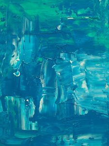 Preview wallpaper paint, canvas, strokes, texture, blue, abstraction, modern art