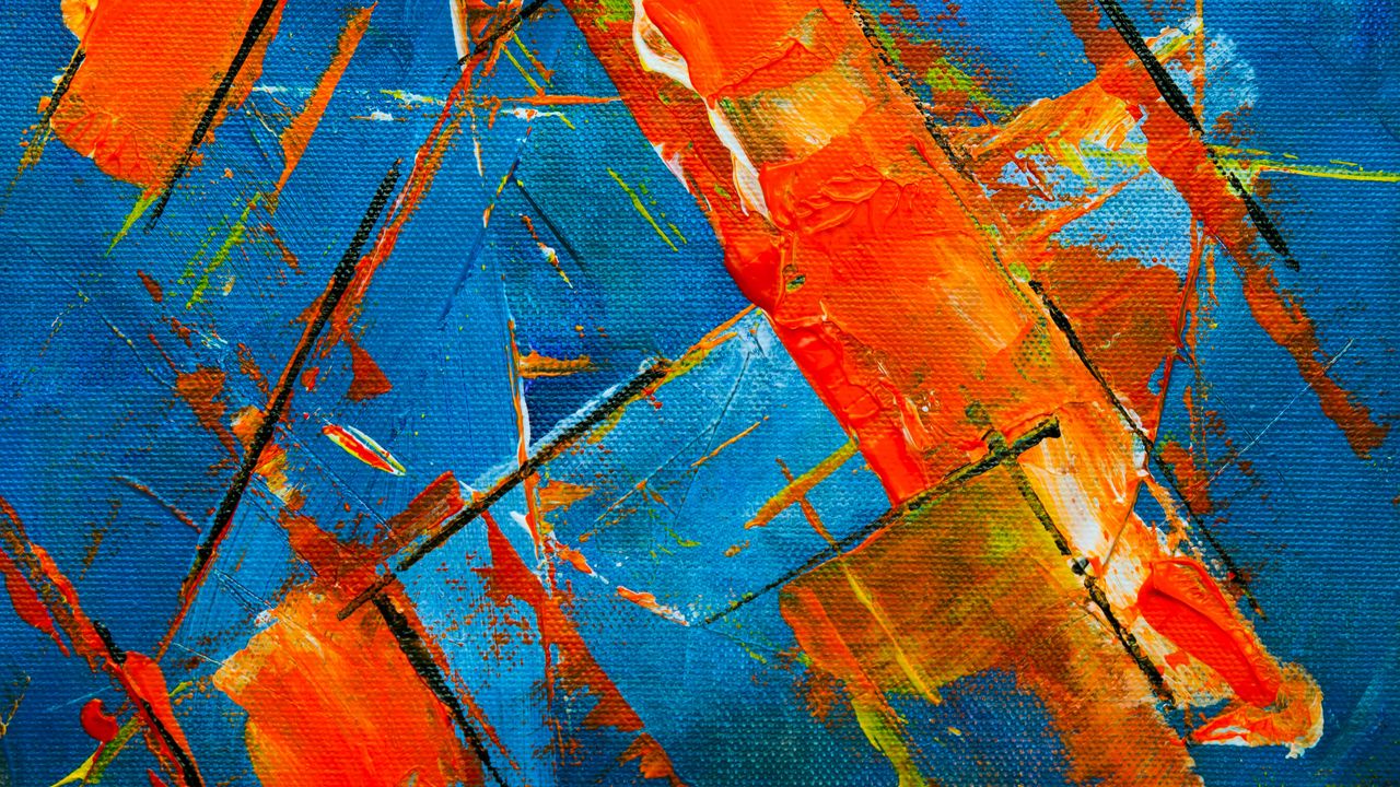 Wallpaper paint, canvas, strokes, abstraction, bright
