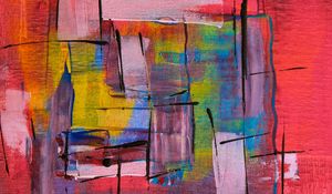 Preview wallpaper paint, canvas, strokes, abstraction, modern, art