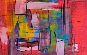 Preview wallpaper paint, canvas, strokes, abstraction, modern, art
