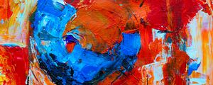 Preview wallpaper paint, canvas, strokes, abstraction, multi-colored
