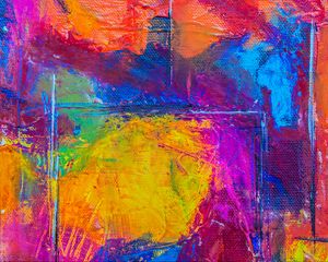 Preview wallpaper paint, canvas, strokes, colorful, abstraction