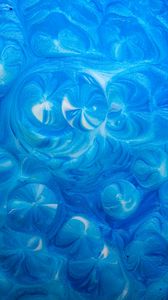 Preview wallpaper paint, circles, liquid, blue