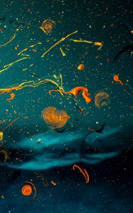 Preview wallpaper paint, circles, splashes, blur, glass