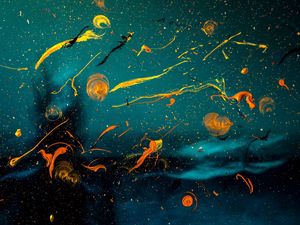 Preview wallpaper paint, circles, splashes, blur, glass