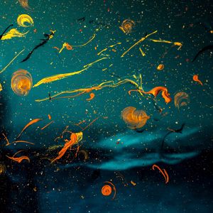 Preview wallpaper paint, circles, splashes, blur, glass