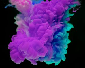Preview wallpaper paint, clot, purple, blue