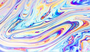 Preview wallpaper paint, colorful, liquid, stains, abstraction