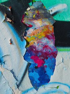 Preview wallpaper paint, colorful, old, wall