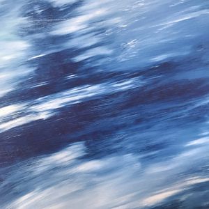 Preview wallpaper paint, distortion, canvas, blue