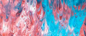 Preview wallpaper paint, drips, blue, red, bumps