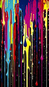 Preview wallpaper paint, drops, bright, colorful, art