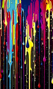 Preview wallpaper paint, drops, bright, colorful, art