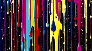 Preview wallpaper paint, drops, bright, colorful, art