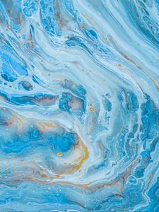 Preview wallpaper paint, fluid art, stains, fifth, blue, abstraction