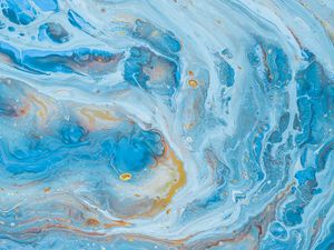 Preview wallpaper paint, fluid art, stains, fifth, blue, abstraction