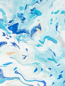 Preview wallpaper paint, fluid art, stains, liquid, blue, distortion