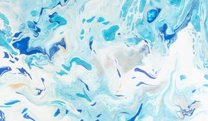 Preview wallpaper paint, fluid art, stains, liquid, blue, distortion