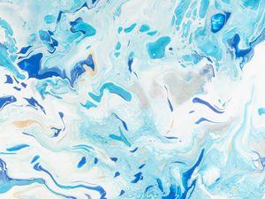 Preview wallpaper paint, fluid art, stains, liquid, blue, distortion