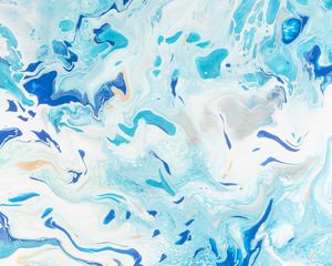 Preview wallpaper paint, fluid art, stains, liquid, blue, distortion