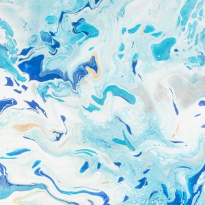 Preview wallpaper paint, fluid art, stains, liquid, blue, distortion