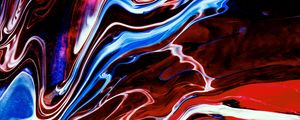 Preview wallpaper paint, fluid art, stains, liquid, colorful, blue, red