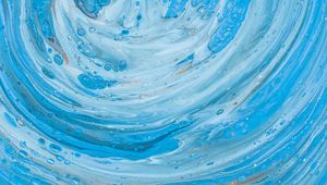 Preview wallpaper paint, fluid art, stains, liquid, blue, abstraction