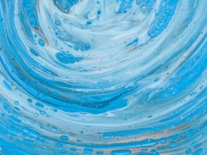 Preview wallpaper paint, fluid art, stains, liquid, blue, abstraction