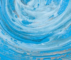 Preview wallpaper paint, fluid art, stains, liquid, blue, abstraction