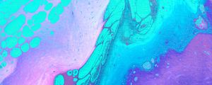 Preview wallpaper paint, fluid art, stains, liquid, blue, abstract, spots