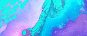 Preview wallpaper paint, fluid art, stains, liquid, blue, abstract, spots