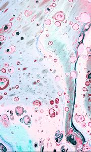 Preview wallpaper paint, fluid art, stains, liquid, spots, pink