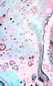 Preview wallpaper paint, fluid art, stains, liquid, spots, pink