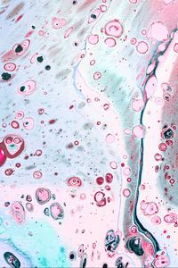 Preview wallpaper paint, fluid art, stains, liquid, spots, pink