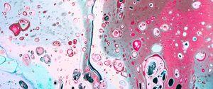 Preview wallpaper paint, fluid art, stains, liquid, spots, pink