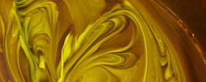 Preview wallpaper paint, fluid art, stains, liquid, yellow, distortion