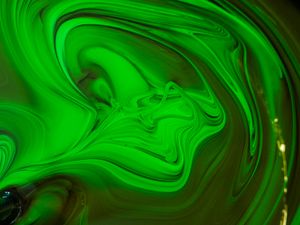 Preview wallpaper paint, fluid art, stains, liquid, green, art