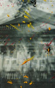 Preview wallpaper paint, glass, spots, splashes, abstraction
