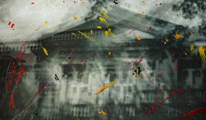 Preview wallpaper paint, glass, spots, splashes, abstraction