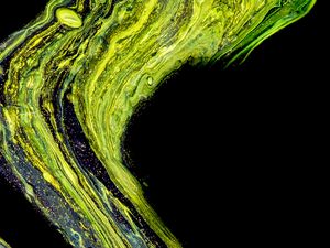Preview wallpaper paint, glitter, stripes, liquid, black